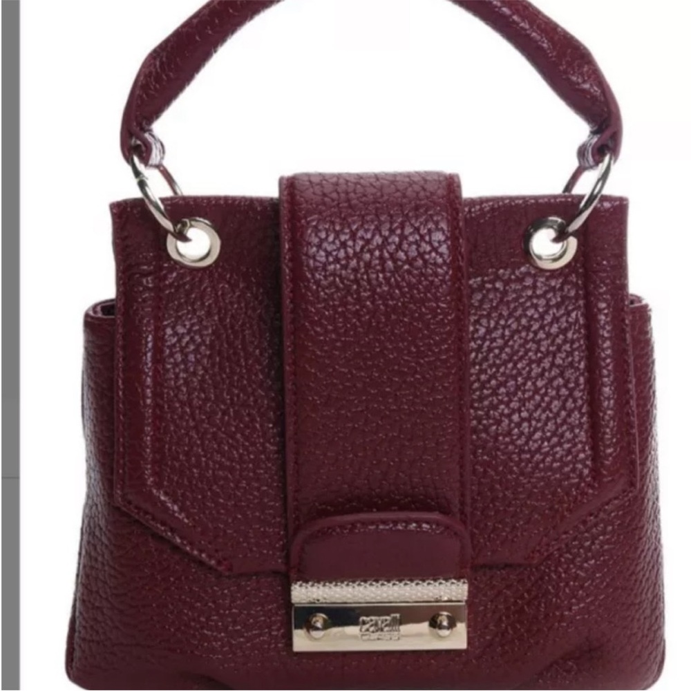 NWT Roberto Cavalli Cosmopolitan Burgundy Crossbody Bag